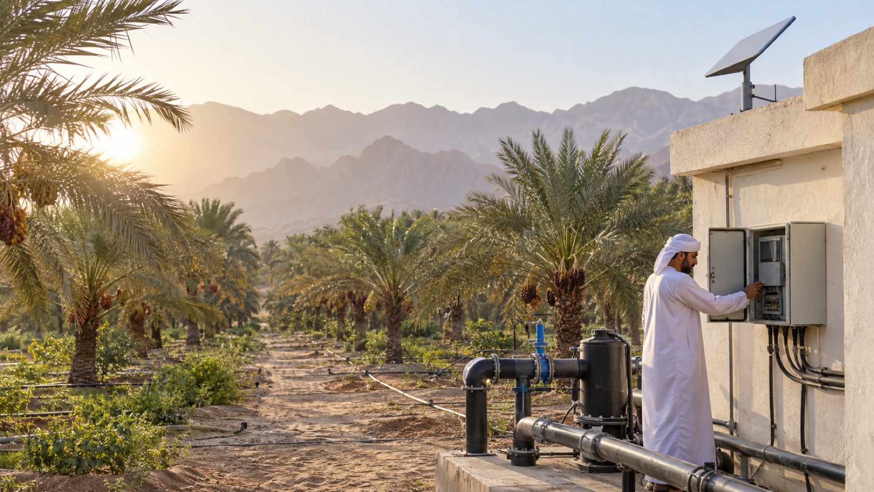 UAE farm using outdoor connectivity for operations and monitoring